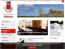 Tablet Screenshot of comune.solarussa.or.it